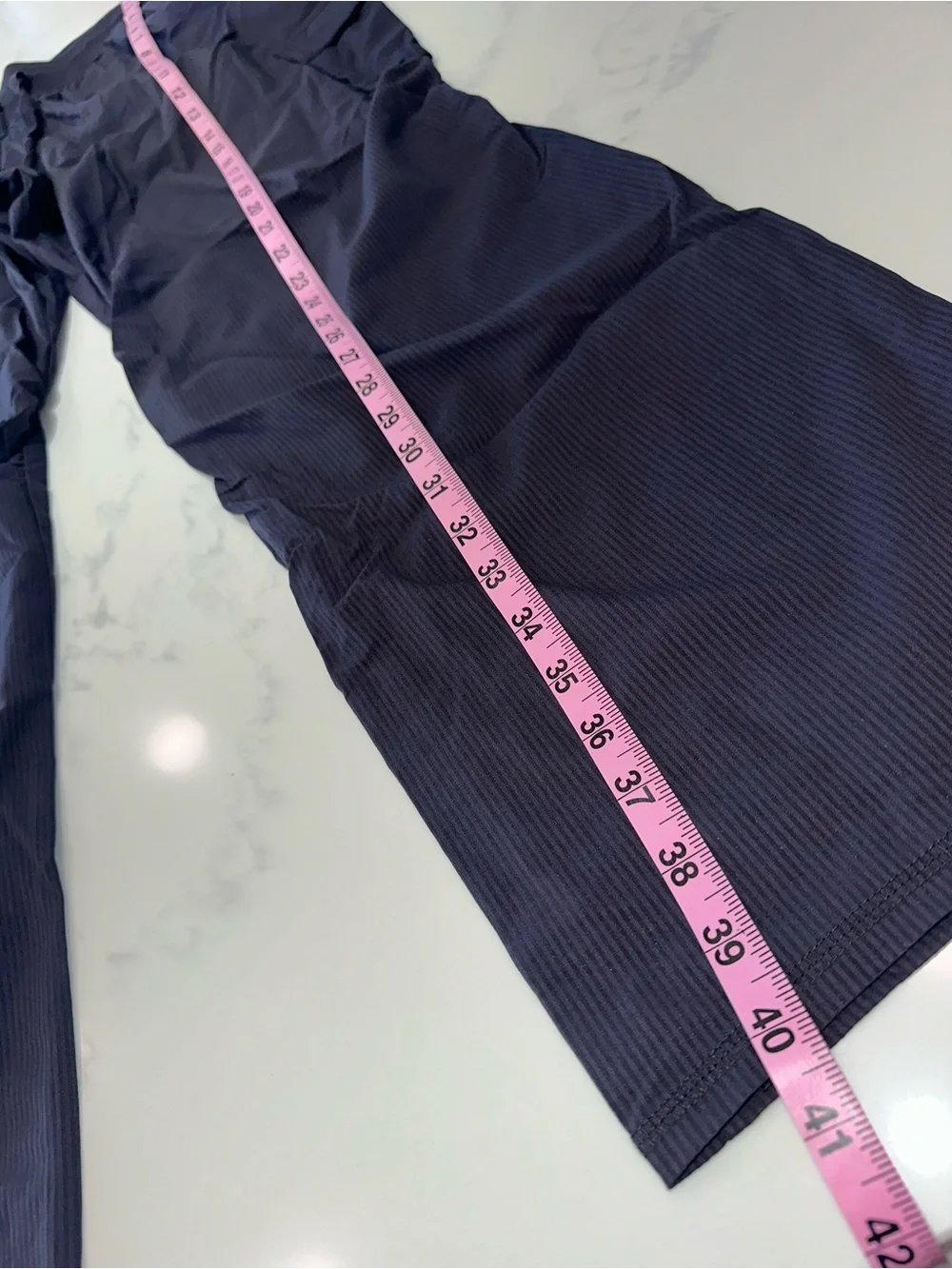 CHAMPION XL~CHARCOAL BLACK PINSTRIPED DANCE STUDIO SIDE POCKETS PANTS TIE WAIST